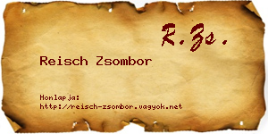 Reisch Zsombor névjegykártya